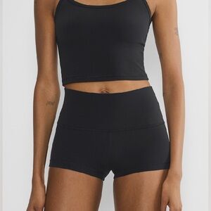 SOLD - Aritzia black high rise mini shorts